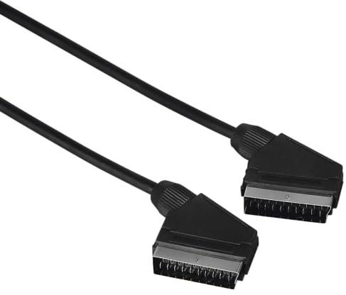 Hama Scart-Kabel Korb (1,5m, 21-polig, für TV-Anschluss, Video, Kabel) schwarz