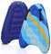 Joparri Bodyboard Aufblasbar 2er Aufblasbares Bodyboard mit Griffen, Tragbares Schwimmbrett, weiche Bodyboards zum Schwimmen, Surfbrett für Erwachsene zum Strandsurfen Pool Wassersport, Streifen
