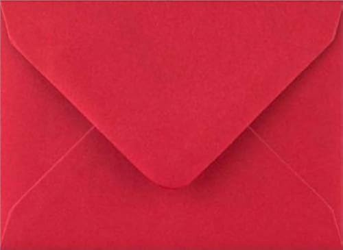 C5 (162x229mm) Coloured Envelopes for A5 Greeting Cards Wedding Invitations & Crafts Pack of 10 (Scarlet Red)