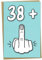 Carte d'anniversaire 39 ans, 38 + 1, carte d'anniversaire amusante pour homme ou femme de 39 ans, 12,7 x 17,8 cm