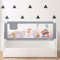 Sentasi Barrera Seguridad Cama Niños Portatil 150cm, Barandilla Cama Niños Anticaída con Elevación Vertical/Doble Cierre De Seguridad/Ajustable En Altura Barrera Cama - 1 Lado