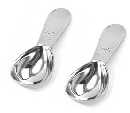 IZELOKAY Coffee Scoop, Stainless Steel 1 Table Spoon 15ML, set of 2