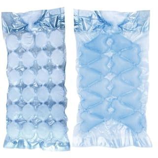 Fackelmann 9985850 Sachets glaçons cœurs, sachets glaçons ovales, lot de 24 sachets glaçons, Plastique, Bleu, 4,5 cm