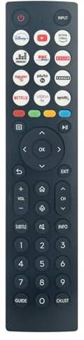 AULCMEET Télécommande Rechange pour Hisense TV ERF2L36H, ERF2L36 (0011)