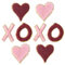 Kirako 8 Pcs XOXO Chenille Patches Glitter Pink Red Varsity Letter Heart Sew Iron on Embroidered Applique Preppy DIY Repair Patch Valentine's Day Embroidery Gifts for Couples Clothing Backpack Hat