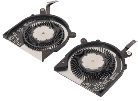 Tosuny Ersatz-CPU- und GPU-Lüfter für XPS 13 7390 2 in 1 0VDFK8 VDFK8, 4-poliger Laptop-Lüfter-Ersatz, DC 5 V 0,5 A Leiser CPU-Kühler-Ersatz (CPU-GPU)