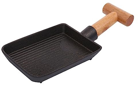 OKUMEYR Piastra Teppanyaki alla griglia padella non grill padella da cuoco teglie da forno teglia padella teppanyaki padella per barbecue elegante bakeware Accessori di legno