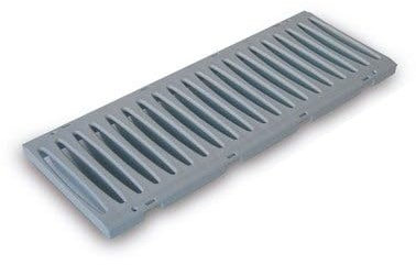 Suinga Rejilla evacuación de suelo transitable 50x13 cm, fabricada en polipropileno reforzado con protección a los rayos ultravioletas, gris