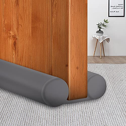 MAXTID Door Light Blocker Under Door Weather Stripping Room Essentials Grey Door Draft Stopper Gap Filler Door Cover Bottom Door Accessories Draft Seal Insulation Strip
