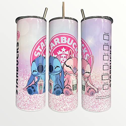 Sellrex Stitch and Angel Vaso térmico estrecho de 591 ml/887 ml (887 ml)