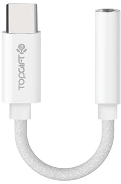 USB-C to 3.5 mm Headphone Jack Adapter Type C Headphones USB C to Aux Adapter Digital Audio Earphone Adaptor For Samsung Galaxy S20 S21 S22 S23 Ultra Note10 A80 Huawei P40/P50 Pro,Google Pixel,