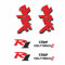 Schriftzug YZF 1000 R1 Deltabox exup Aufkleber Set passend für Yamaha freie Farbwahl Classic Bike Motorrad Sticker Decal Beschriftung Bike Style