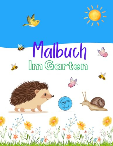 Malbuch: Im Garten