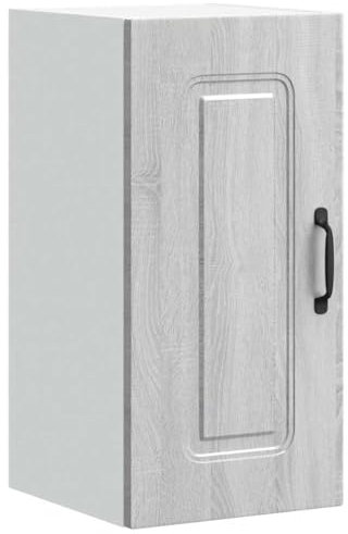 vidaXL Kitchen Wall Cabinet Kalmar Grey Sonoma - Engineered Wood - 60 cm Height - Ample Storage - Modern Style for Kitchen, Bedroom, Living Room, Hallway