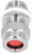 wasserdichte Kabelverschraubung 1/2, Wasserdichter Steckverbinder aus Edelstahl mit Mutter und Dichtung, Schutzart IP66, 5–12 Mm Kabeldurchmesser, 4,37 Zoll Ausgang, für