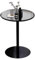 Moderner Bistrotisch mit hoher Oberseite, 60 cm, runder Metall-Bartisch für Zuhause, Büro und Küche