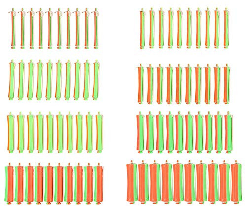 Dauerwellenstäbe, ABS-Harz, Rutschfeste Lockenstäbe, Lockenwickler, Wellenwickler, Lockenwickler mit Haarspangen, Lockenwickler für Salon und Heimfriseur