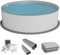Fresh-Pool Profi Stahlwandpool Set rund, 420x150 cm, Stahl 0,8 mm weiß, Folie 0,8 mm grau, Einhängebiese