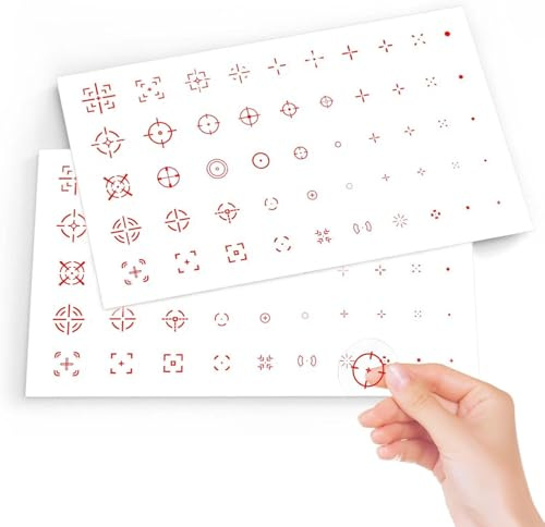 100PCS Custom Aim Sight Assist Sticker Monitor Games Crosshair Stickers No Scope TV Aim Constant Sight Assist Target Decals