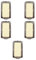 5x Interruttore 16A unipolare, Modulo bianco, Compatibile Con BTicino Magic, frutti, interruttori, pulsanti, deviatori, dimmer, sensori, PIR, buzzer, Per Placche originali e compatibili