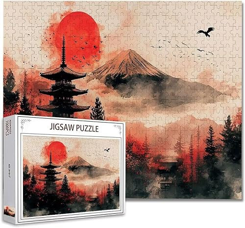 Puzzle 5000 Teile Japan Puzzle Erwachsene Groß Panorama, Klassische Schwerpuzzle PäDagogisches Spiel Herausforderung Impossible Kunstpuzzle, Compact Box Mit Poster Geschenke für Frauen/MäNner H-3