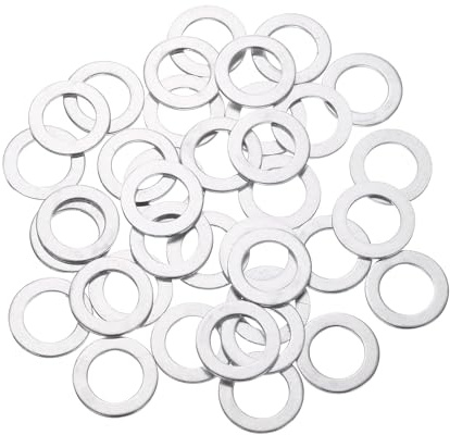 uxcell Lot de 150 rondelles plates en aluminium, 10 joints ronds de 16 x 1 mm, entretoises plates pour vis, boulons, accessoires de réparation de machines, construction extérieure, ton argenté