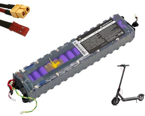 HJGHY 36v,12.8Ah, 36 V 7,8 Ah 10,5 Ah 12,8 Ah Elektroroller-Akku, 36-Volt-Lithium-Akkupack für Klapproller-Motor mit Kommunikationsschnittstelle, JST Xt60-Stecker