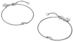 Purelei Rainbow Love Armband Set – 2-teiliges Armband-Set mit integrierten Regenbogenanhängern – Edelstahl, wasserfest, verstellbare Länge 16–19 cm – Gold/Silber/Roségold