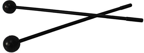 A-Star Schlägel mit weichem Gummikopf und sicherem Kunststoffgriff für Glockenspiel, Metallophon, Glockenspiel, Xylophon – 2 Stück/Paar