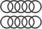 sourcing map 10Stk.Nitrilkautschuk O-Ringe 50 mm AD 42 mm ID 4 mm Breite metrische Dichtung