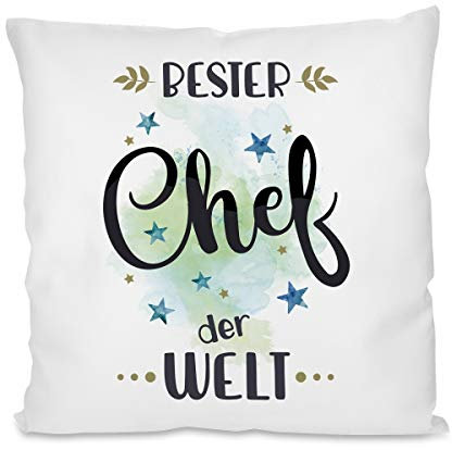 Kissen mit Motiv Modell: Bester Chef der Welt