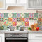 RE-COVERTILES - Fliesenaufkleber Badezimmer und Küche 24 Stck 10x10 cm - PS00049 PVC-Wanddekoration Wasserdicht Fliesen Mosaik Stil Azulejos-Zementfliesen