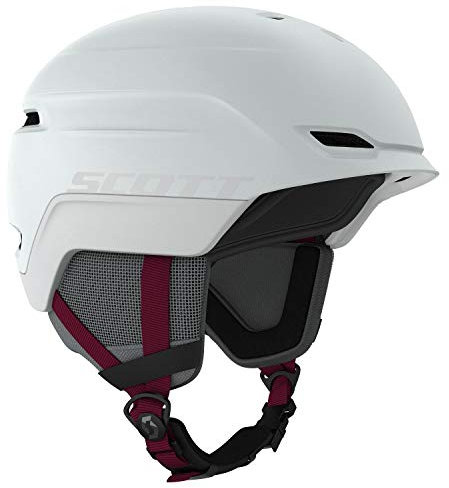 Scott Chase 2 Plus Helmet Grau, Ski- und Snowboardhelm, Größe S - Farbe Mist Grey - Merlot Red
