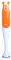 Geepas 200W Hand Blender | Food Collection Immersion Hand Blender | Ideal for Smoothies, Shakes, Baby Food, Soup, Grinding Ingredients, Vegetables & Fruits - 2 Year Warranty (200W - Orange)