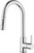 Tohlar Chrome Kitchen Sink Mixer Tap with Pull Out Sprayer, 2 Spray Modes Hot and Cold, Single Handle