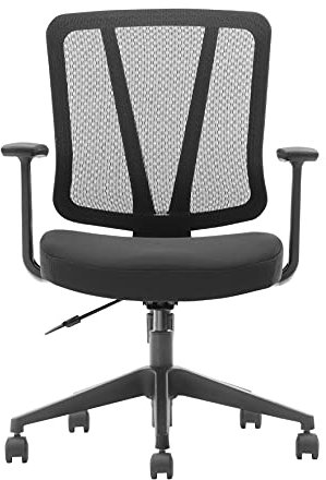 VDD Bürostuhl Denver Classic - ergonomisch verstellbar - Netzgewebe - schwarz