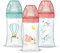 Lot de 3 Biberons Anti-Colique Sensation+, Fille, 270ml, 0-6 Mois, Tétine Plate, Débit 2