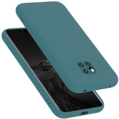 Cadorabo Hülle kompatibel mit Huawei Mate 20 PRO Hülle Silikon Handyhülle für Mate 20 PRO Case aus flüssigem Silikon- Kratzfeste und stoßfeste dünne TPU Schutzhülle - Liquid GRÜN