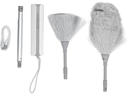 spolverino in microfibra ad adsorbimento elettrostatico con testa flessibile per tende da finestra,Piumino elettrico, lampadari, mobili, auto, computer, piante, Piumino elettrico, spolverino in