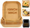BYKITCHEN Air Fryer Paper Liners, 9 Inch Large Square Air Fryer Liners Disposable, Nonstick Air Fryer Parchment Paper Liners, Compatible with COSORI, Ninja, Tower (Unbleached, 50PCS)