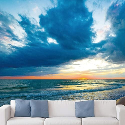 XAONUO 3D Wandaufkleber Wandtattoos 400X280Cm Wandsticker Fototapeten Himmel Wolken Sterne Ozean Selbstklebende Abnehmbar Vinyl Wandsticker/Wandgemälde Kunst Aufkleber Dekoration