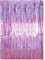 Rideau Métallique de Frange, Rideau à Franges Aluminium Brillant pour décorer Toile de Fond Anniversaire/Porte/Fenêtre/Fête/Mariage/Mur, Rose