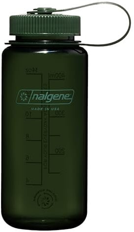 Nalgene Sustain Tritan Bouteille d'eau sans BPA avec 50% de déchets plastiques 473 ml Ouverture large Jade