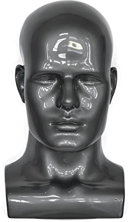 Männliche Schaufensterpuppe Kopf Professionelle Manikin Kopf für Display Perücken Hüte Kopfhörer Maske Sonnenbrillen Schmuck und Scravat Display Stand…