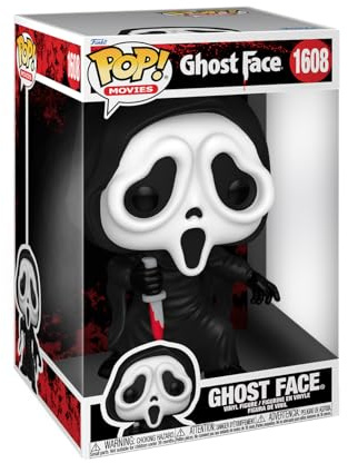 Funko POP! Jumbo Movies: Ghostface | Offizielles Horror Merch - Vinyl Sammelfigur als Regal Deko - Geschenkidee zum Geburtstag für Fans und Sammler