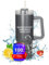 Tampa - Vaso de vacío personalizado (800 ml, acero inoxidable, para bebidas calientes y frías, incluye pajita y asa), color gris/crema