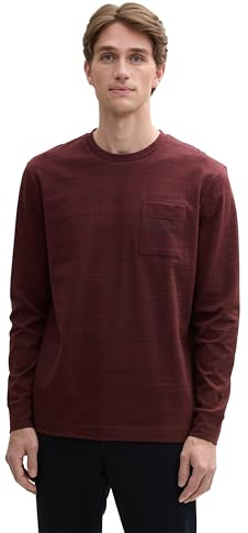 TOM TAILOR Herren Longsleeve mit Brusttasche, 10341 - Gipsy Purple, XXL