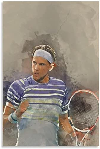 WYYXF Leinwand Bild Tennisspieler Dominic Thiem Tennisspieler Maria Sharapova Poster und Wandkunst Moderne Einrichtung des Familienzimmers ohne Rahmen (50x70cm)