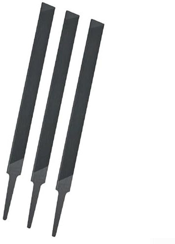 Lot de 3 limes plates pour chaîne de tronçonneuse de qualité professionnelle 6, angle de coupe de précision