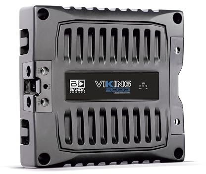 BANDA Audioparts VIKING5000.1 - Amplificatore audio mono per auto, 1 canale, 5000 Watt max 1 Ohm, con filtro passa alto Bass Boost e filtro passa-basso